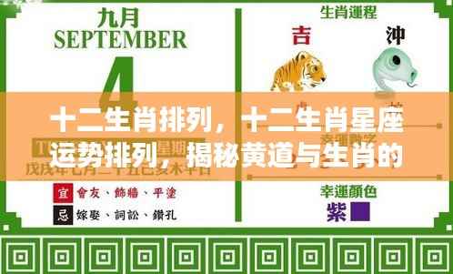 揭秘黄道生肖奥秘,十二生肖排列与星座运势解析