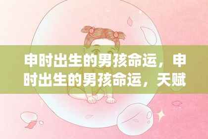 申时出生男孩的命运，天赋潜力与人生轨迹的独特展现