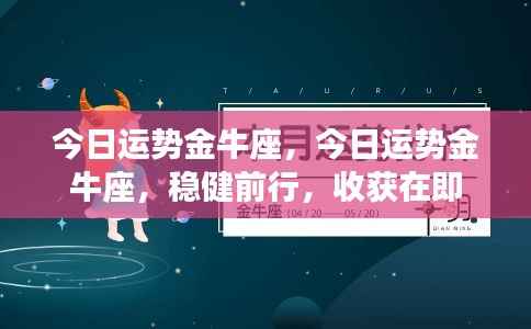金牛座今日运势,稳健前行,收获在即