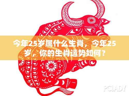 今年25岁属什么生肖?解读你的生肖运势