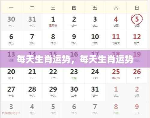 每日生肖运势预测与解析