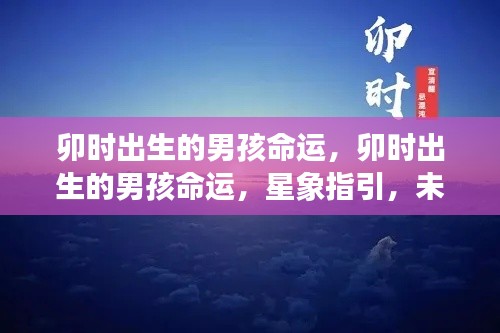 卯时出生男孩的命运星象指引与未来展望