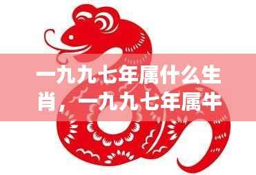 一九九七年生肖与星座运势概览,属牛人的星座运势分析