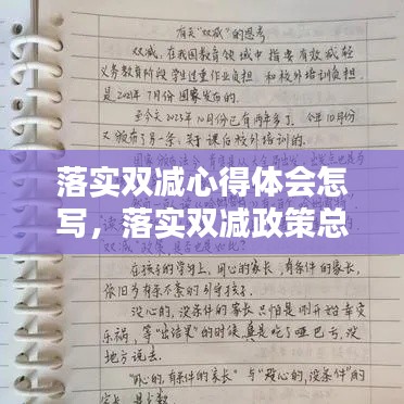 落实双减心得体会怎写,落实双减政策总结