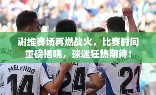 谢维赛场再燃战火,比赛时间重磅揭晓,球迷狂热期待!